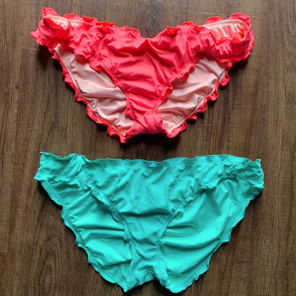 Pair of Ruffled Bikini Bottoms
